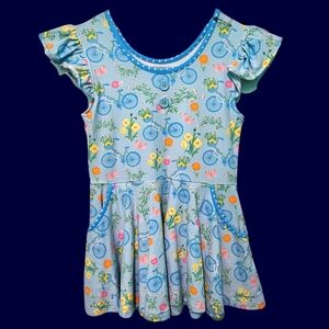 Eleanor Rose, Dress Kids size 10 Baby Blue Soft Pastel Flowy Cotton